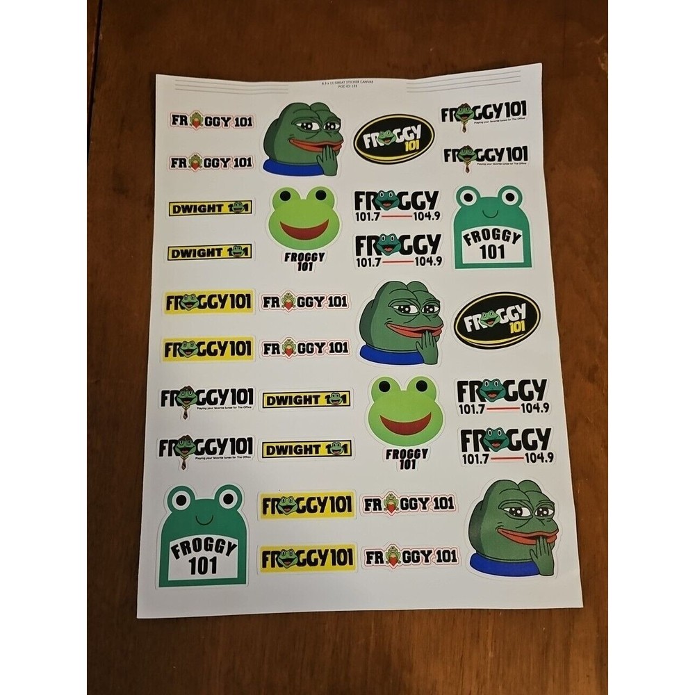Stickers Sheet of 31 Pack Froggy Laptop 101 Colorful Aesthetic Vinyl Waterproof